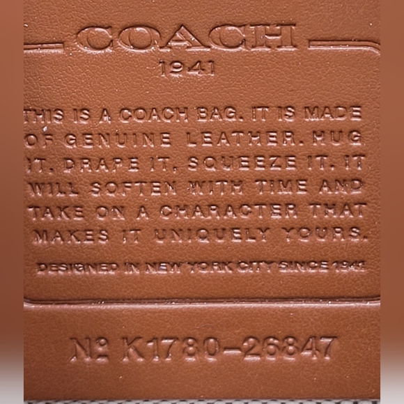 Coach 1941 Glovetanned Leather Rogue 30, Pine, interior w/ Floral print - Picture 9 of 16